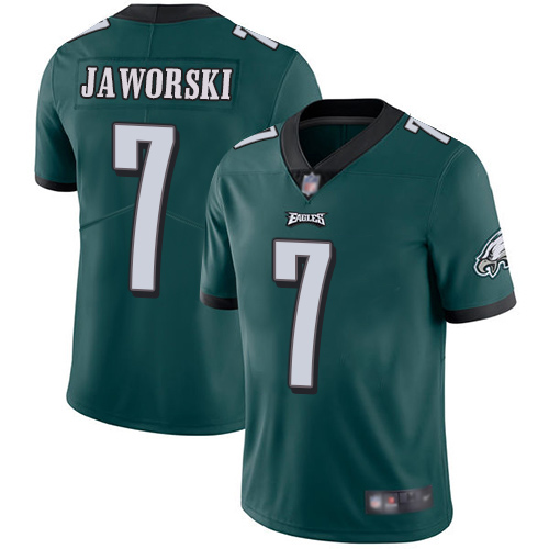 Men Philadelphia Eagles 7 Ron Jaworski Midnight Green Team Color Vapor Untouchable NFL Jersey Limited Player